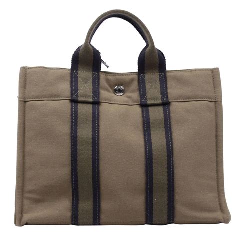 hermes canvas totes